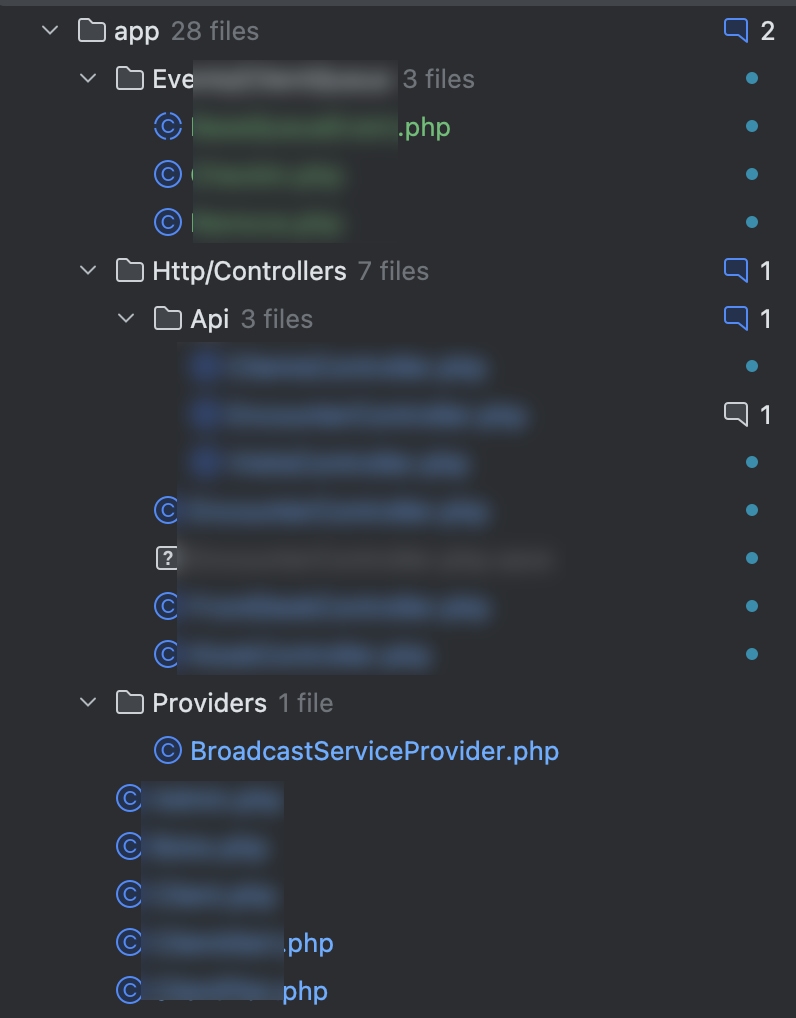 PR file list view in PHPStorm